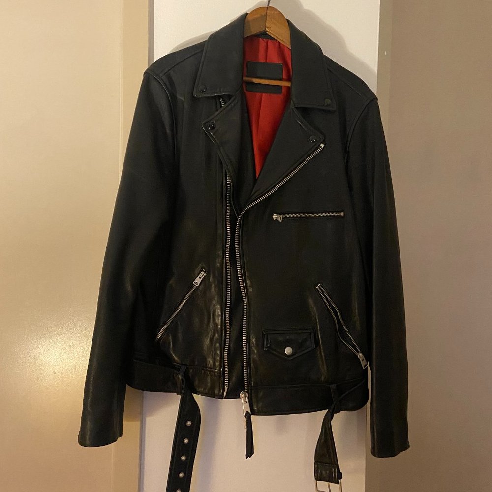 All Saints Leather Jacket - Men's Medium